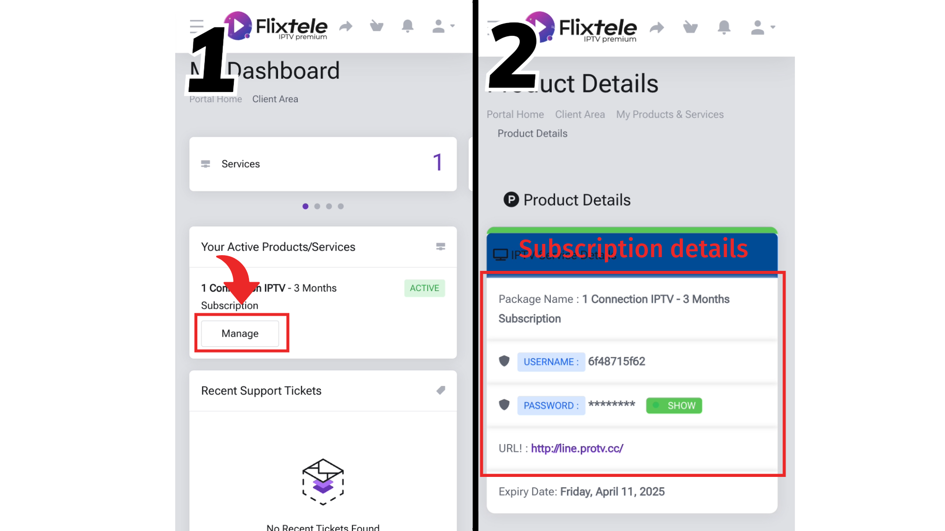 Tutorial for finding subscription details